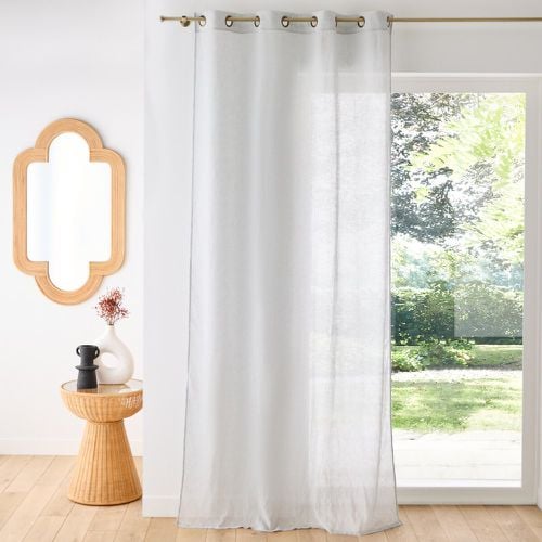 Aron Polyester & Linen Sheer Eyelet Curtain - LA REDOUTE INTERIEURS - Modalova