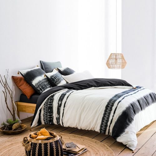 Yoruba Tie Dye Striped 100% Washed Cotton Duvet Cover - LA REDOUTE INTERIEURS - Modalova