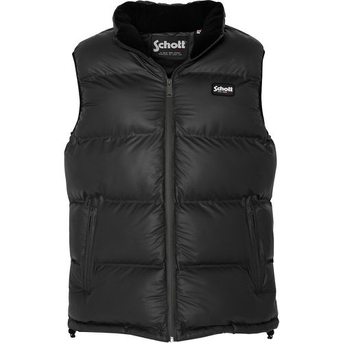 Short Mid-Season Padded Gilet with High Neck - Schott - Modalova