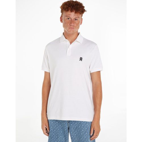 Cotton Regular Polo Shirt with Embroidered Logo - Tommy Hilfiger - Modalova