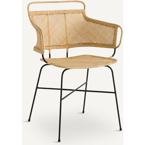 Théophane Metal & Rattan Dining Armchair, designed by E.Gallina - AM.PM - Modalova