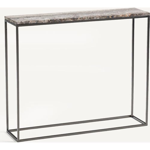 Mahaut Travertine Top and Metal Console - AM.PM - Modalova