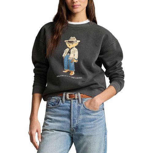 Polo Bear Sweatshirt in Cotton Mix with Crew Neck - Polo Ralph Lauren - Modalova