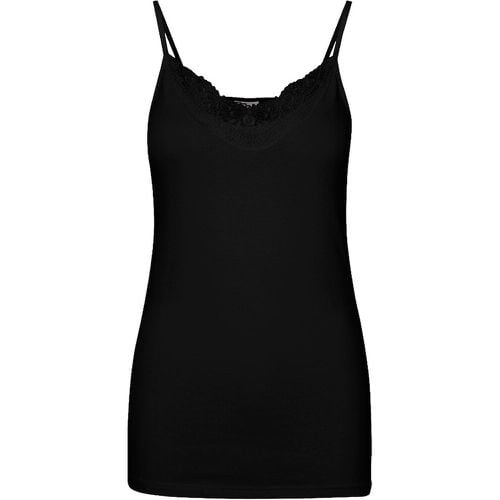 Cotton Vest Top with Lace Trim - Vero Moda - Modalova