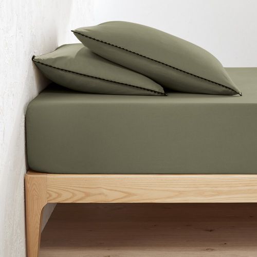 Signatures Merida 25cm High Plain Washed Cotton Fitted Sheet - LA REDOUTE INTERIEURS - Modalova