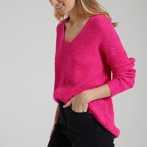 Chunky Knit Batwing Jumper with V-Neck - JDY - Modalova