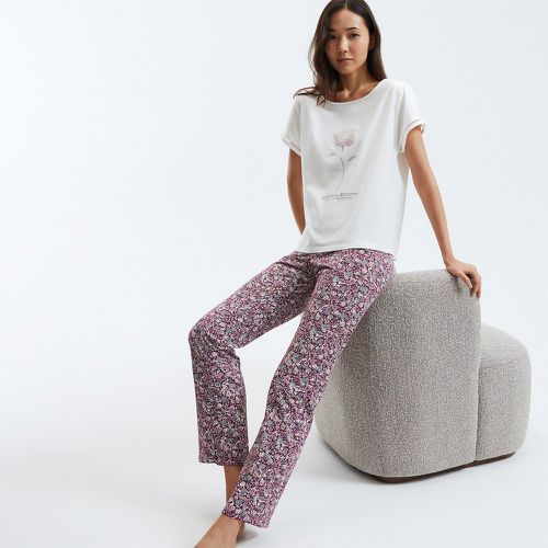 Floral Print Cotton Pyjamas - LA REDOUTE COLLECTIONS - Modalova