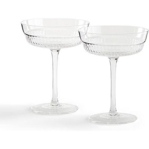 Set of 2 Rigato Textured Champagne Coupes - LA REDOUTE INTERIEURS - Modalova