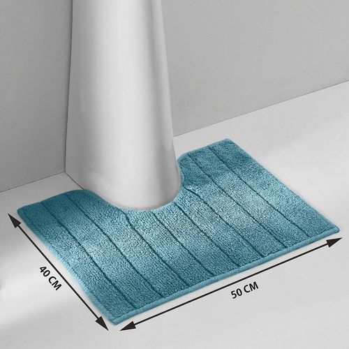 Zavara 100% Cotton Toilet/Sink Cutout Bathroom Mat - LA REDOUTE INTERIEURS - Modalova