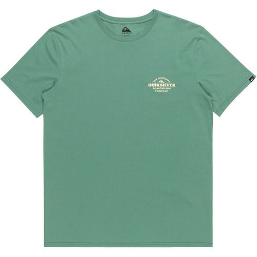 Small Logo Print T-Shirt in Cotton with Short Sleeves - Quiksilver - Modalova