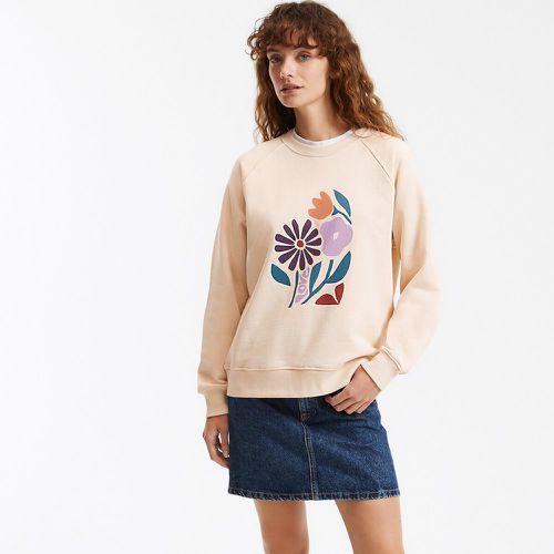 Floral Print Cotton Sweatshirt with Crew Neck - LA REDOUTE COLLECTIONS - Modalova