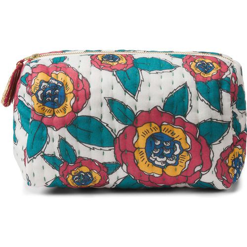 Chandi Floral Quilted 100% Cotton Voile Toiletry Bag - JAMINI x LA REDOUTE INTERIEURS - Modalova