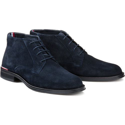 Suede Ankle Boots with Laces - Tommy Hilfiger - Modalova