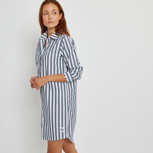 Striped Cotton Poplin Nightshirt - LA REDOUTE COLLECTIONS - Modalova