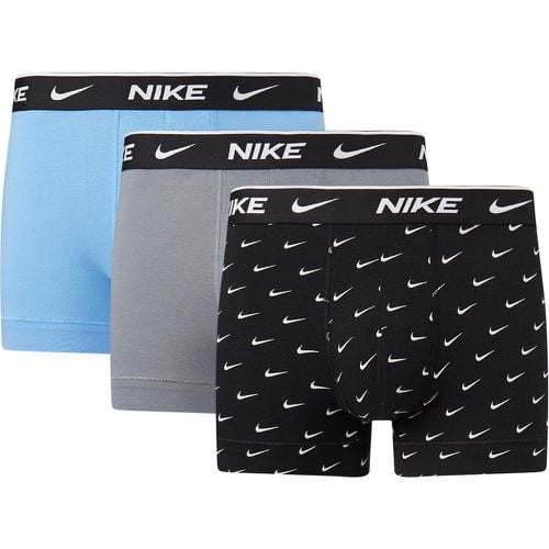 Pack of 3 Signatures Hipsters in Plain Cotton - Nike - Modalova