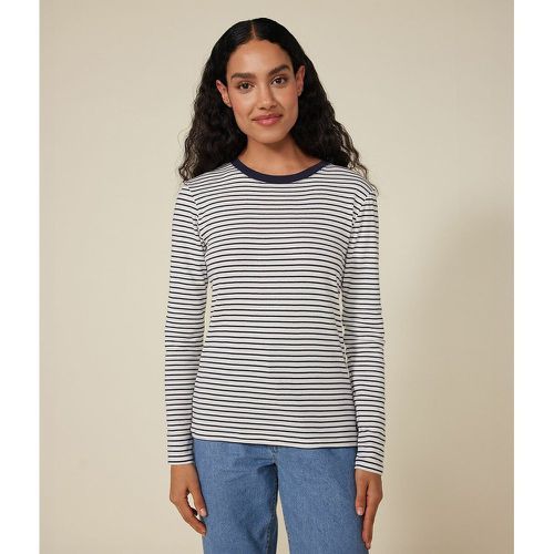 Iconic Striped Cotton T-Shirt with Long Sleeves - PETIT BATEAU - Modalova