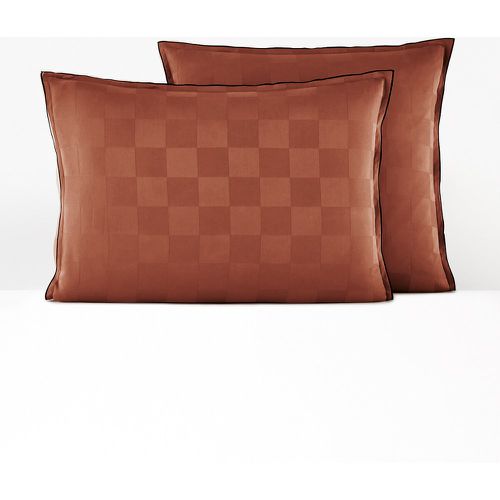 Victor Checkerboard 100% Washed Cotton Satin 300 Thread Count Pillowcase - LA REDOUTE INTERIEURS - Modalova