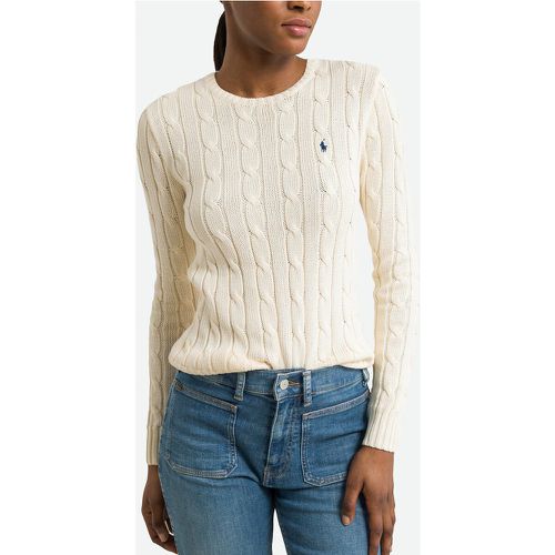 Cotton Cable Knit Jumper with Crew Neck - Polo Ralph Lauren - Modalova