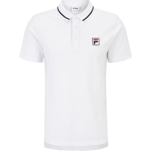 Leitmeritz Cotton Polo Shirt with Embroidered Logo and Short Sleeves - Fila - Modalova