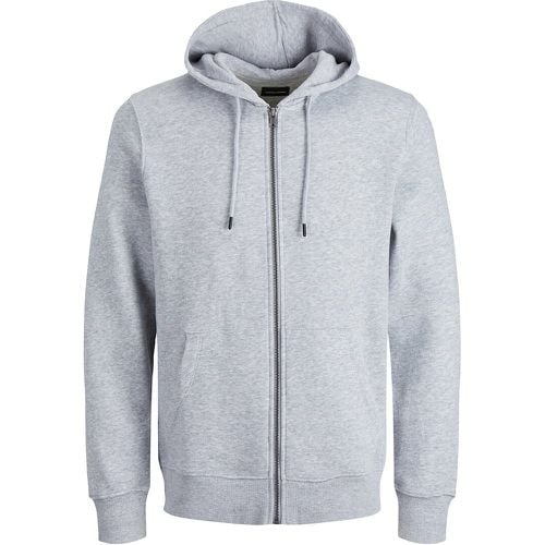 Star Basic Hoodie in Cotton Mix with Zip Fastening - jack & jones - Modalova