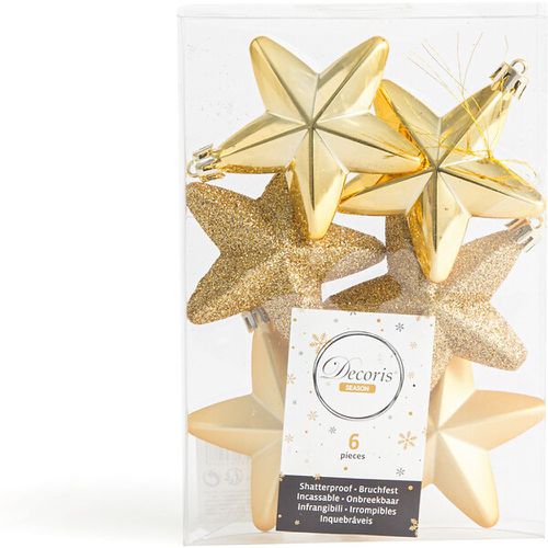 Set of 6 Caspar Star Shaped Christmas Baubles - LA REDOUTE INTERIEURS - Modalova