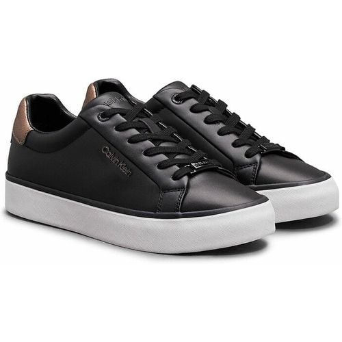 Vulc Lace Up Saff Fox W/Met BT Trainers in Leather - Calvin Klein Jeans - Modalova