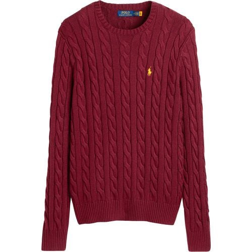 Cotton Cable Knit Jumper with Crew-Neck - Polo Ralph Lauren - Modalova