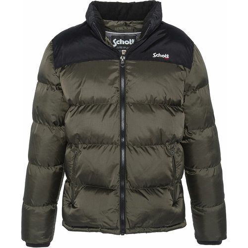 Utah 2 Padded Jacket in Two-Tone with Hood - Schott - Modalova