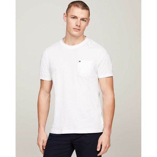 Cotton Crew Neck T-Shirt with Pocket - Tommy Hilfiger - Modalova