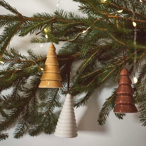 Set of 3 Caspar Porcelain Tree Baubles - LA REDOUTE INTERIEURS - Modalova