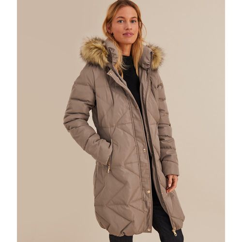 Long Padded Winter Jacket with Hood - Anne weyburn - Modalova