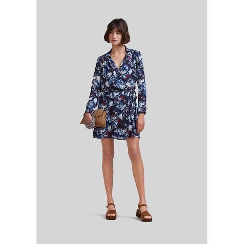 Floral Print Mini Dress with Long Sleeves - IKKS - Modalova