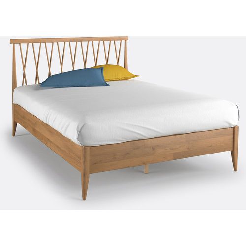 Quilda Oak Bed with Criss-Cross Spindle Headboard - LA REDOUTE INTERIEURS - Modalova