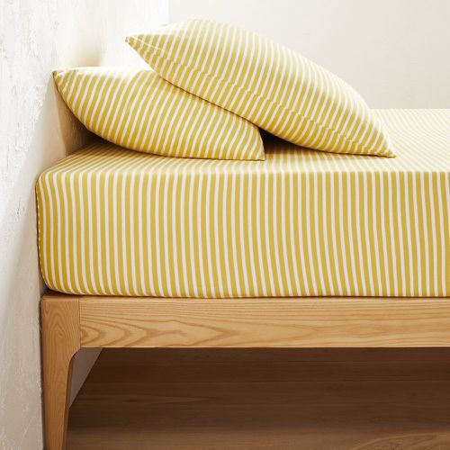 Dolsi Striped 100% Cotton/Modal Jersey Fitted Sheet - LA REDOUTE INTERIEURS - Modalova