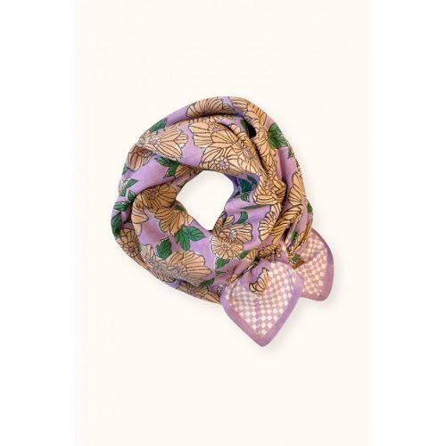 Latika Bloom Large Scarf in Cotton - APACHES COLLECTIONS - Modalova