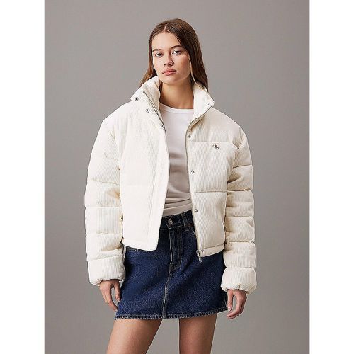 Cotton Padded Puffer Jacket with Zip Fastening - Calvin Klein Jeans - Modalova