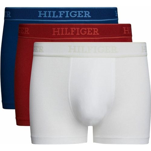 Pack of 3 TH Monotype Hipsters in Cotton - Tommy Hilfiger - Modalova