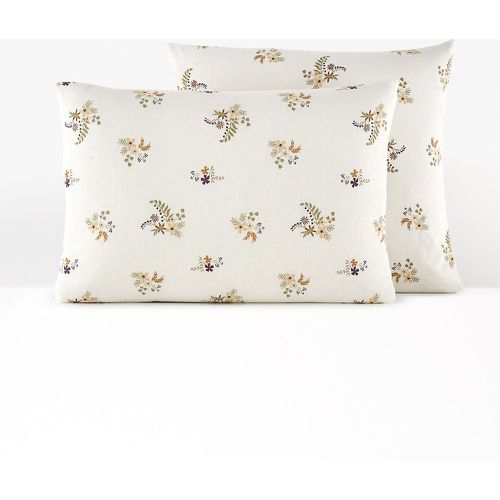 Véra Floral Cotton / Washed Linen Pillowcase - LA REDOUTE INTERIEURS - Modalova