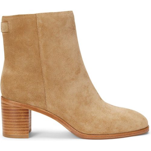 Cassie Sued Ankle Boots with Block Heel - Lauren Ralph Lauren - Modalova