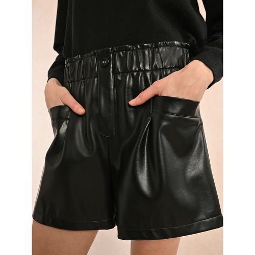 Faux Leather Shorts in Cotton Mix - MOLLY BRACKEN - Modalova