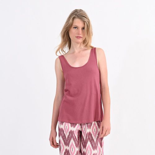 Cotton Mix Vest Top with Crew Neck - MOLLY BRACKEN - Modalova