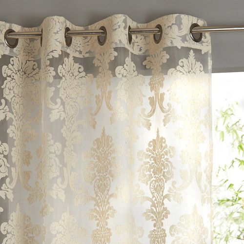 Arabesque Damask Eyelet Curtain - SO'HOME - Modalova