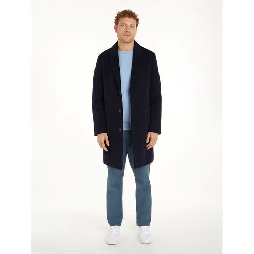 Wool Mix Coat with Satin Lining - Tommy Hilfiger - Modalova