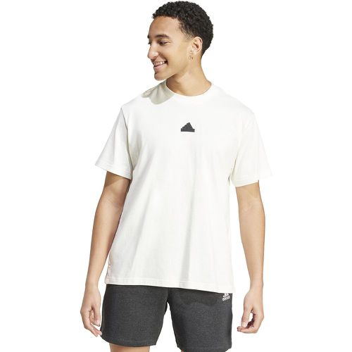 Cotton T-Shirt with Front/Back Logo - adidas performance - Modalova