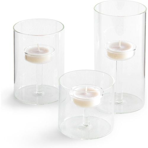 Set of 3 Veli Glass Tealight Holders - AM.PM - Modalova