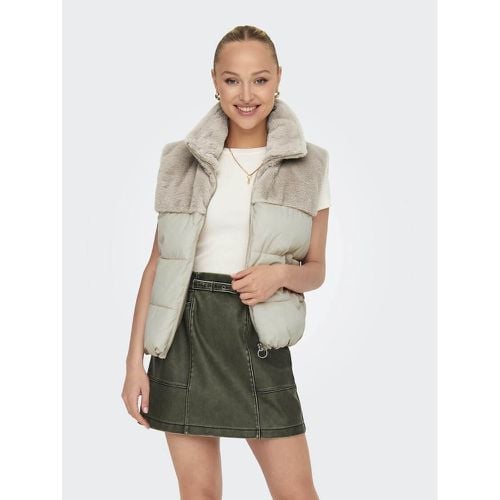 High Neck Padded Gilet - Only - Modalova