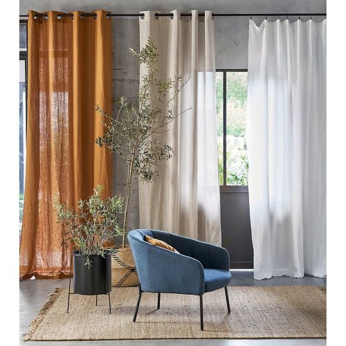 Onega 100% Washed Linen Single Voile Panel - LA REDOUTE INTERIEURS - Modalova