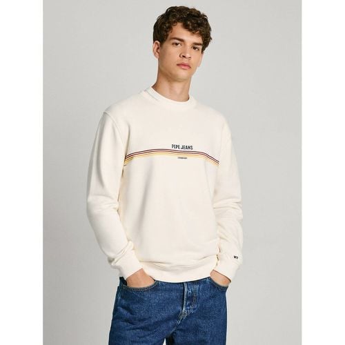 Cotton Logo Print Sweatshirt with Crew Neck - Pepe Jeans - Modalova