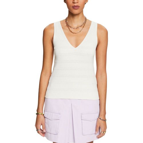 Cotton V-Neck Vest Top - Esprit - Modalova