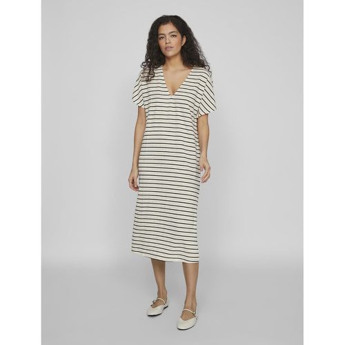 Striped Recycled Midi Dress - Vila - Modalova